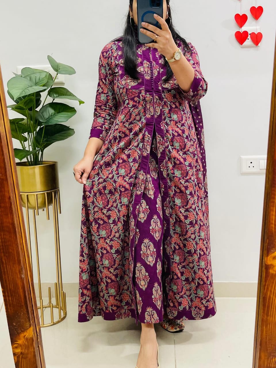 Premium Rich Floral Print Cotton Suit in Anarakali Style🥳🥳