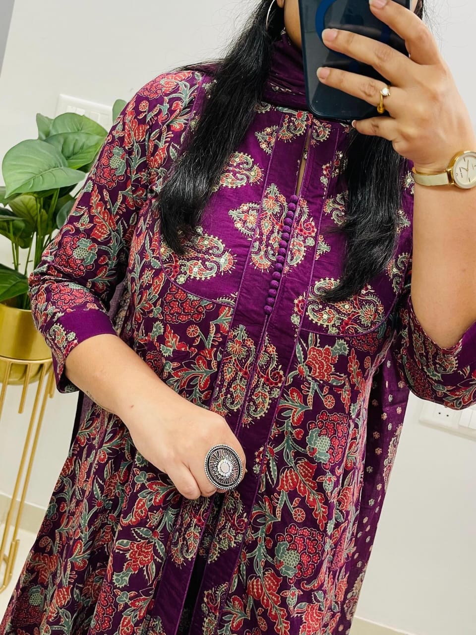 Premium Rich Floral Print Cotton Suit in Anarakali Style🥳🥳
