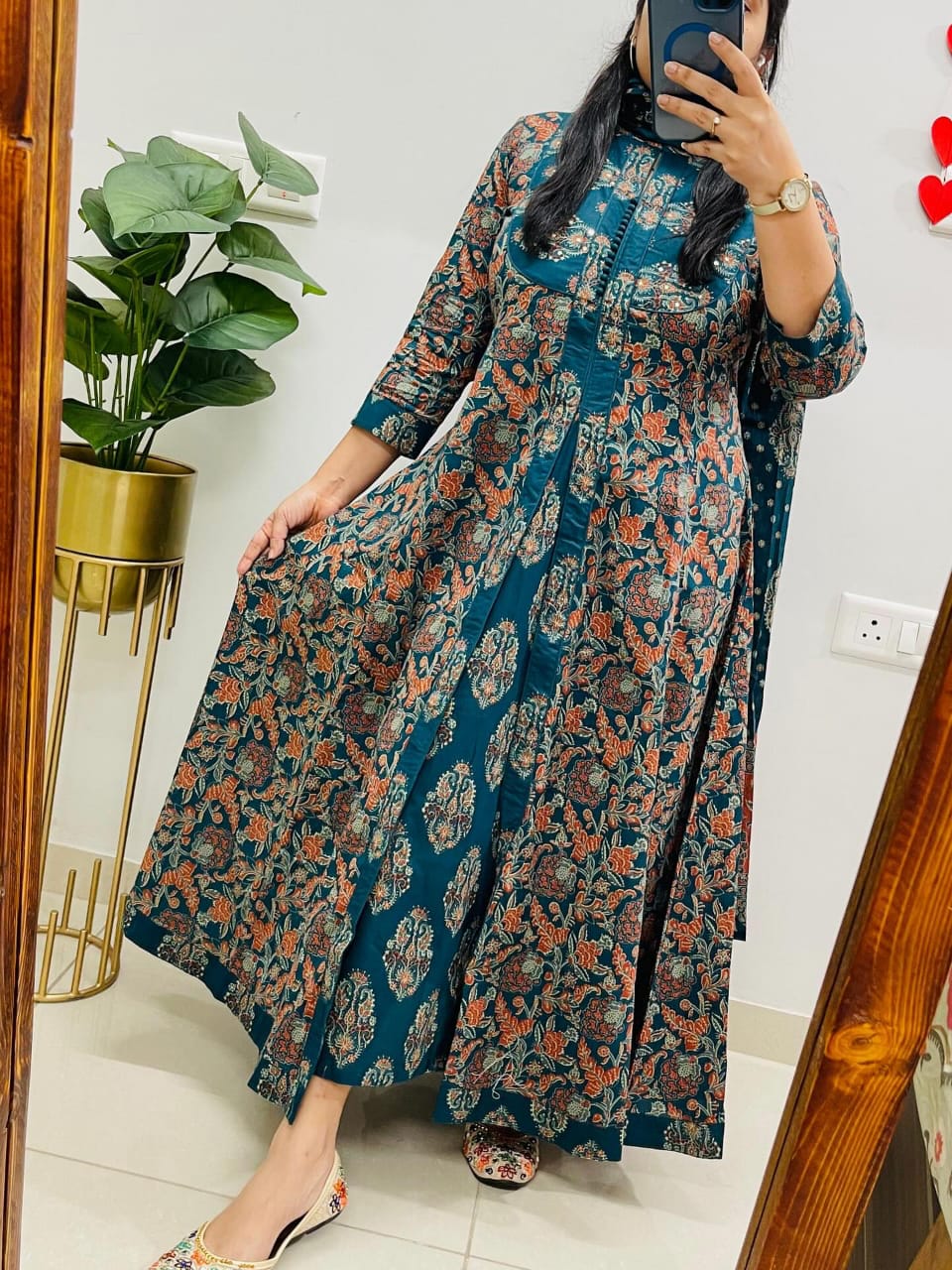 Premium Rich Floral Print Cotton Suit in Anarakali Style🥳🥳