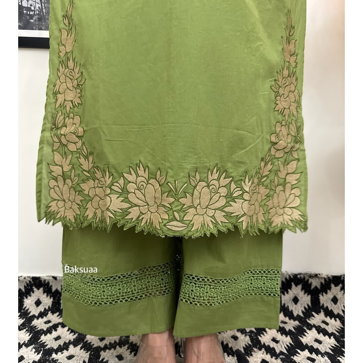 Premium Cotton Full Embroiderd Suit Set