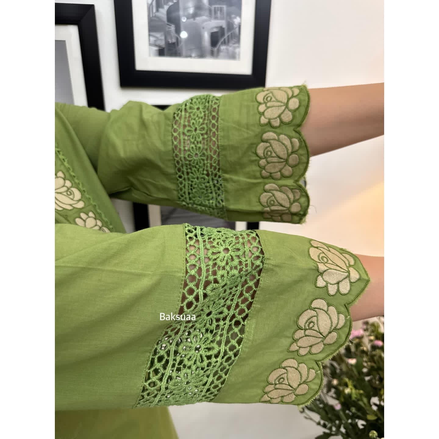 Premium Cotton Full Embroiderd Suit Set