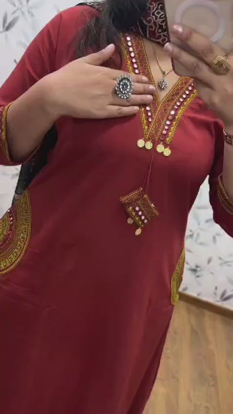 Premium Heavy Rich Dhabu Cotton Aline Suit